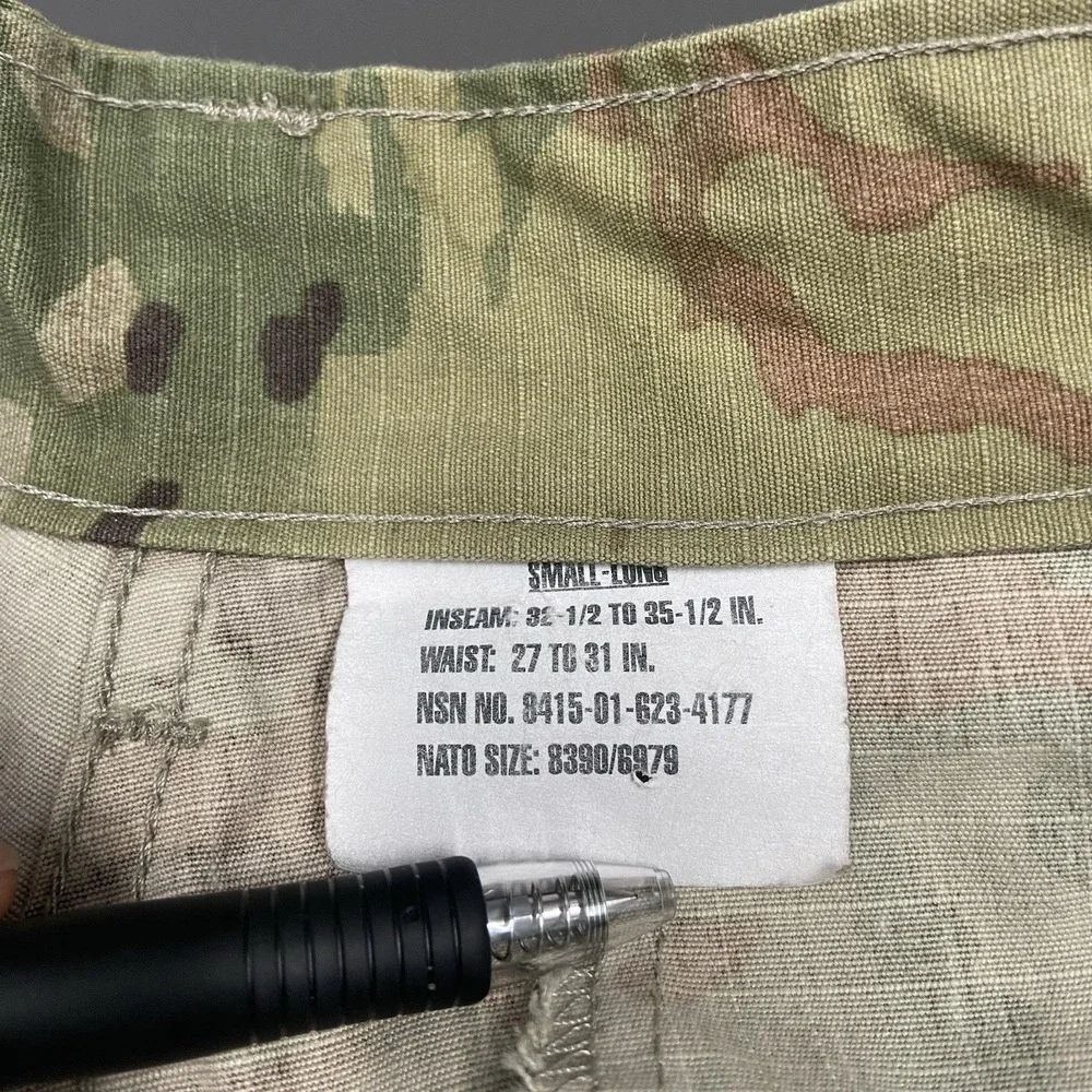 Combat Camo Insect‎ Shield Repellent Apparel Cargo Pants Mens Small Long 35